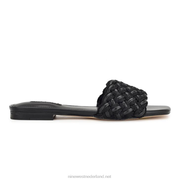 maci sandalen met platte slede Nine West 62LB8 zwart