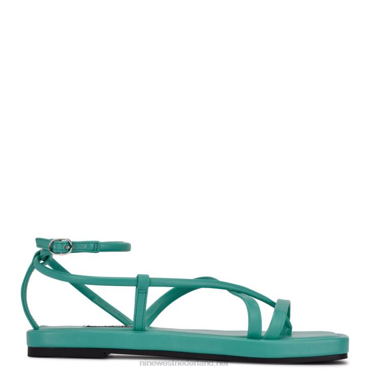 waren platte sandalen met bandjes Nine West 62LB121 turkoois