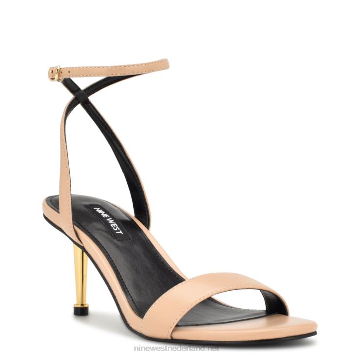 Anny sandalen met enkelbandje en hak Nine West 62LB228 warme blos