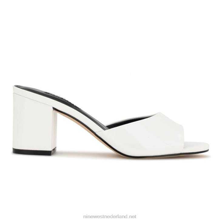 Ferris sandalen met blokhak Nine West 62LB1727 wit patent