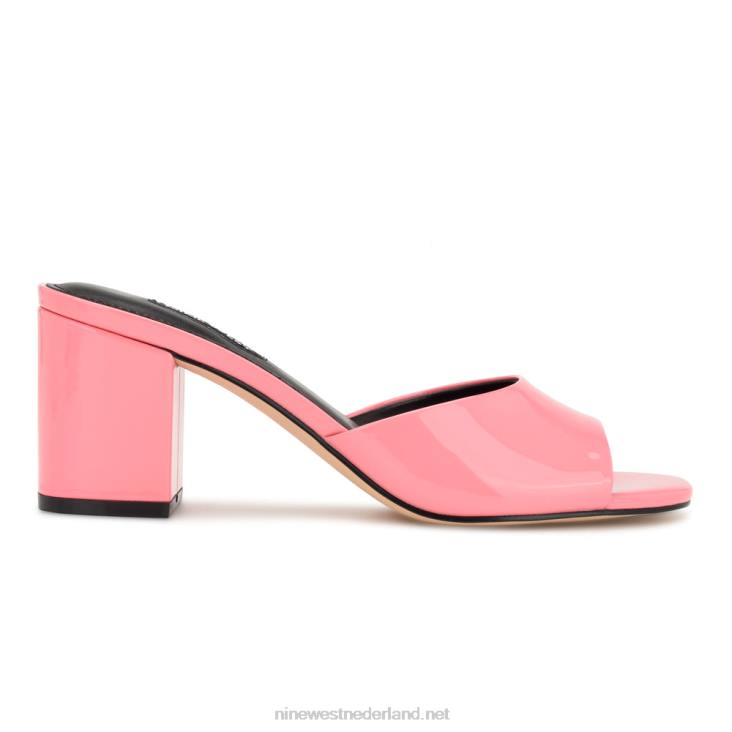Ferris sandalen met blokhak Nine West 62LB202 roze patent