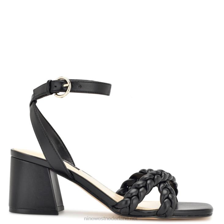 Gracann sandalen met blokhak Nine West 62LB299 zwart