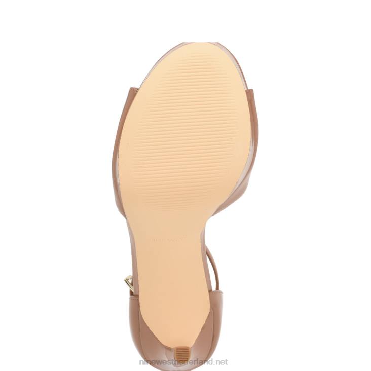 Grilo plateausandalen met enkelbandje Nine West 62LB188 patent op klei