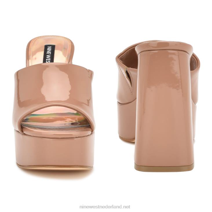 Jilie plateausandalen met plateauzool Nine West 62LB257 patent op klei