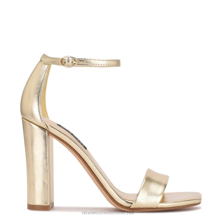 Marrie sandalen met enkelbandje Nine West 62LB427 goud