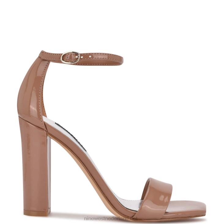 Marrie sandalen met enkelbandje Nine West 62LB429 patent op klei