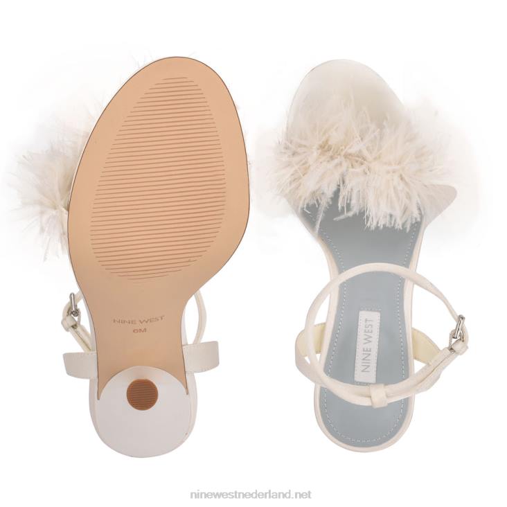 Milano sandalen met hak Nine West 62LB289 ivoor satijn