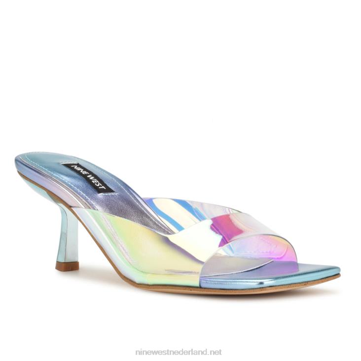 Raylen sandalen met hak Nine West 62LB171 blauw multi-metallic