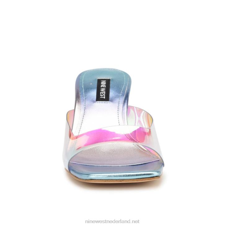 Raylen sandalen met hak Nine West 62LB171 blauw multi-metallic