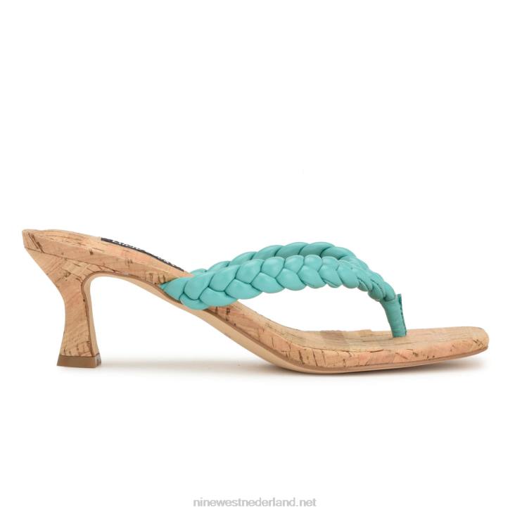 Sandalen met engelenhak Nine West 62LB1083 aquablauw