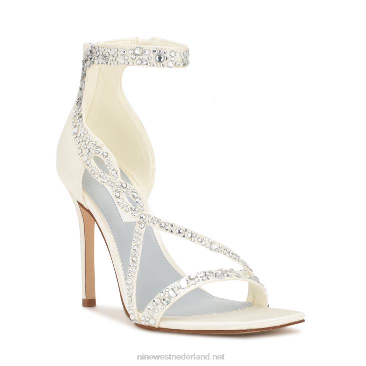 Talla sandalen met hak Nine West 62LB364 ivoor satijn kristal