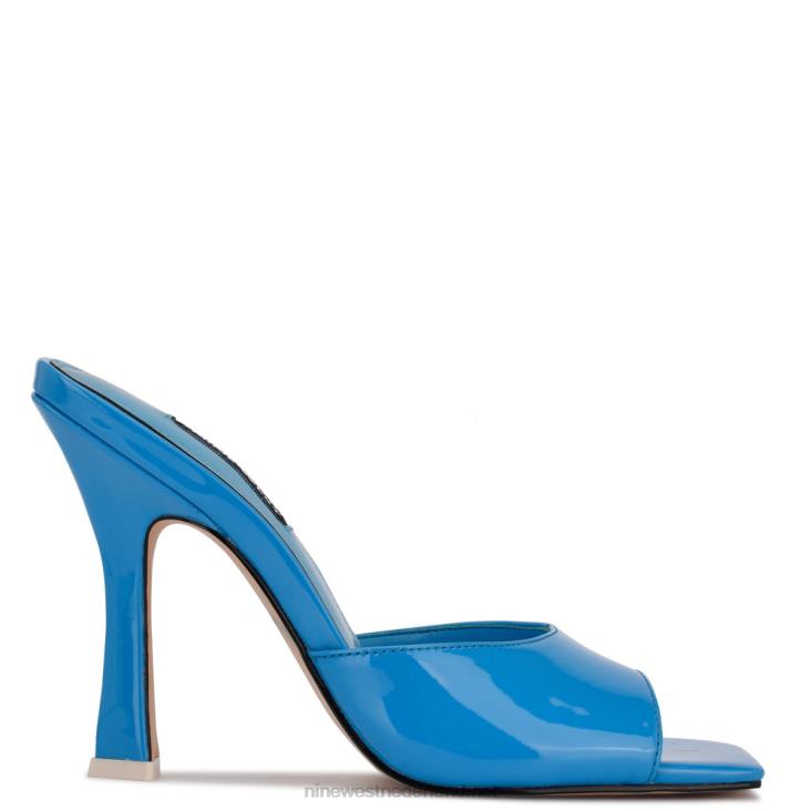 aurea sandalen met hak Nine West 62LB502 blauw patent
