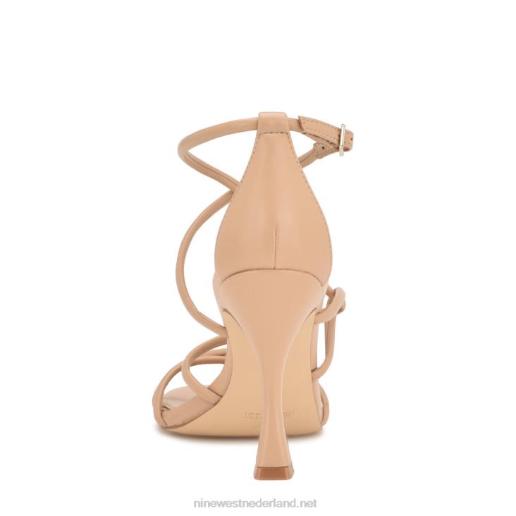 besasy sandalen met hak en bandjes Nine West 62LB145 warme blos