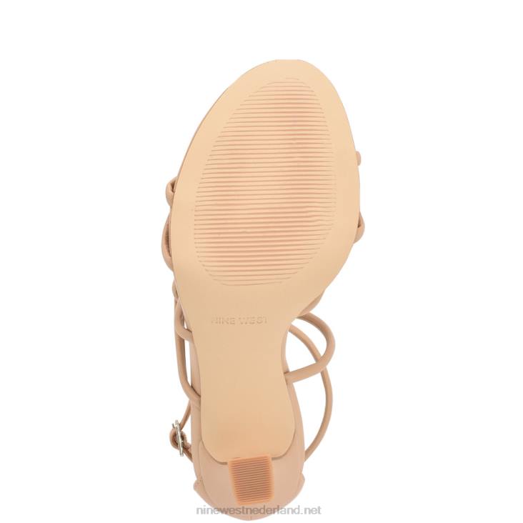 besasy sandalen met hak en bandjes Nine West 62LB145 warme blos