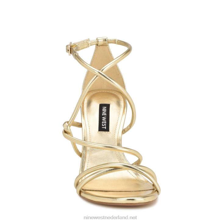besasy sandalen met hak en bandjes Nine West 62LB146 platina