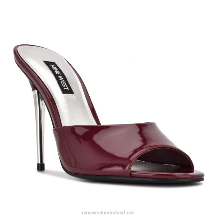 diva\'s sandalen met hak Nine West 62LB475 donker pruim patent