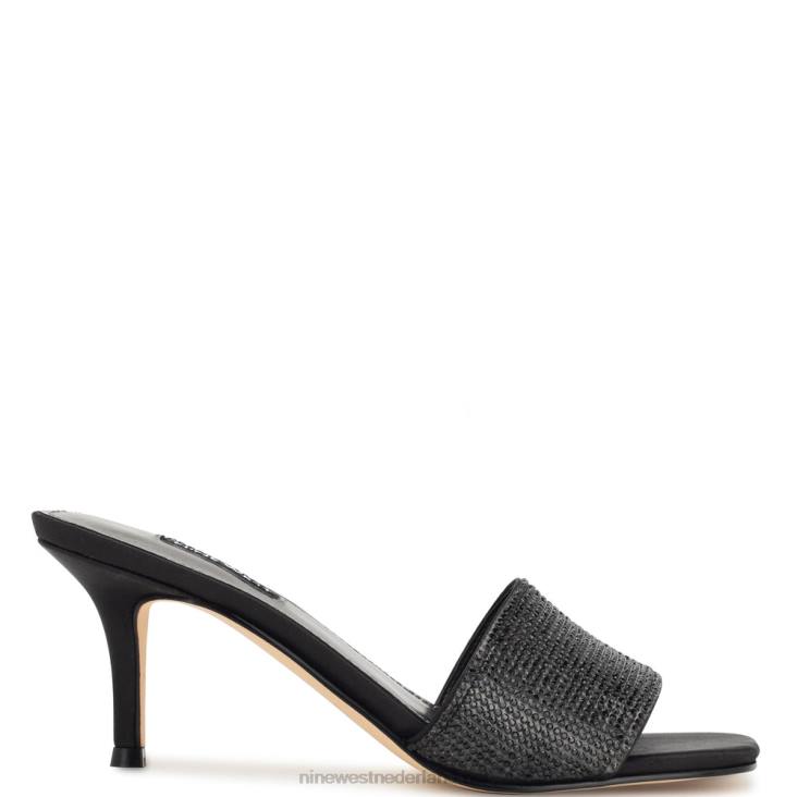 donnah sleehakken met strassteentjes Nine West 62LB239 zwart