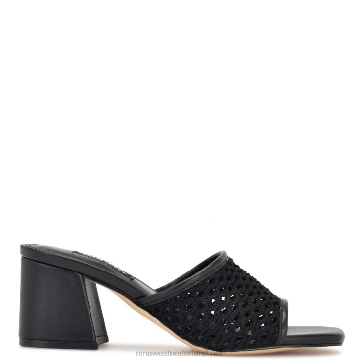 galant sandalen met blokhak Nine West 62LB347 zwart