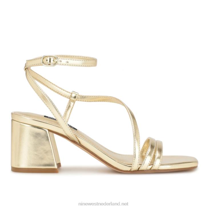 georga sandalen met blokhak Nine West 62LB191 platina