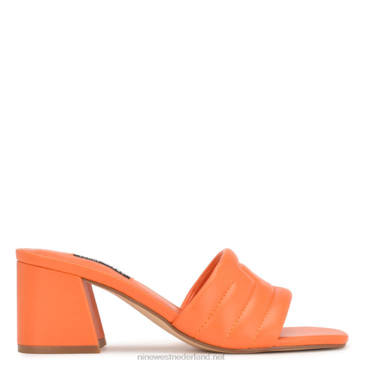 glenra sandalen met hak Nine West 62LB245 oranje