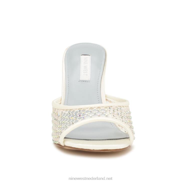 iriep sandalen met hak Nine West 62LB1079 ivoor gaas