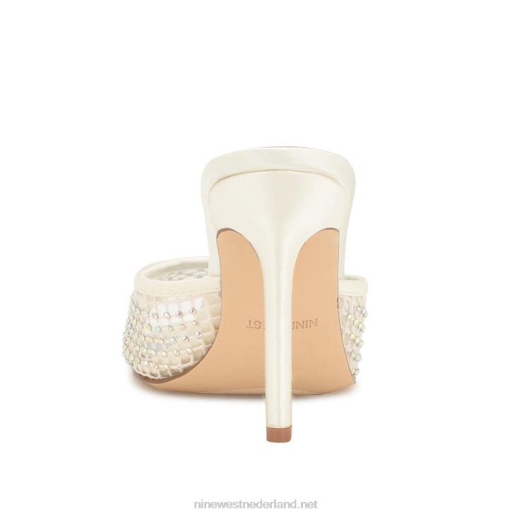 iriep sandalen met hak Nine West 62LB1079 ivoor gaas