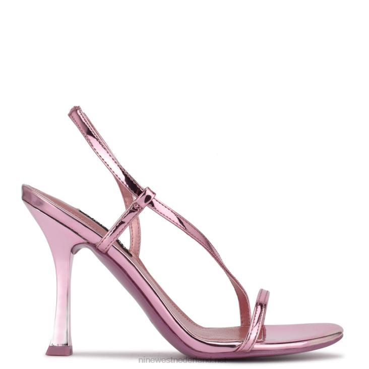 isaw geklede sandalen Nine West 62LB571 roze metaal