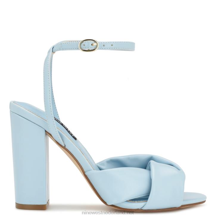 larisa sandalen met hak Nine West 62LB1754 lichtblauw