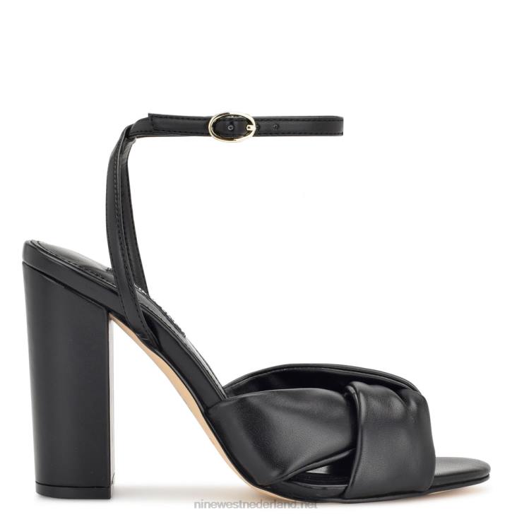 larisa sandalen met hak Nine West 62LB296 zwart