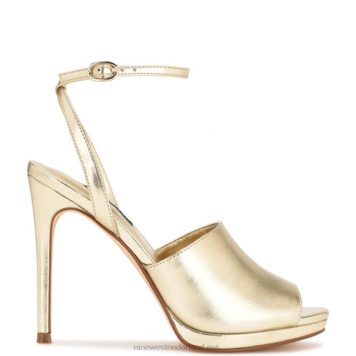 limbery sandalen met enkelbandje Nine West 62LB358 platina