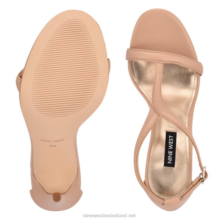 melike geklede sandalen met hak Nine West 62LB481 warme blos