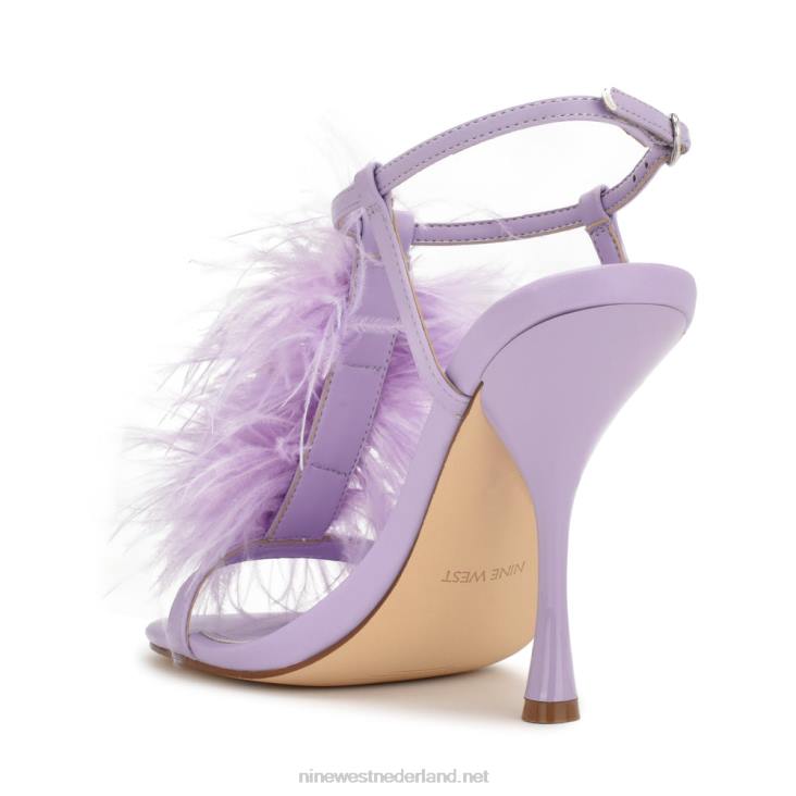 miljoen sandalen met enkelbandje en hak Nine West 62LB1750 lichtpaars