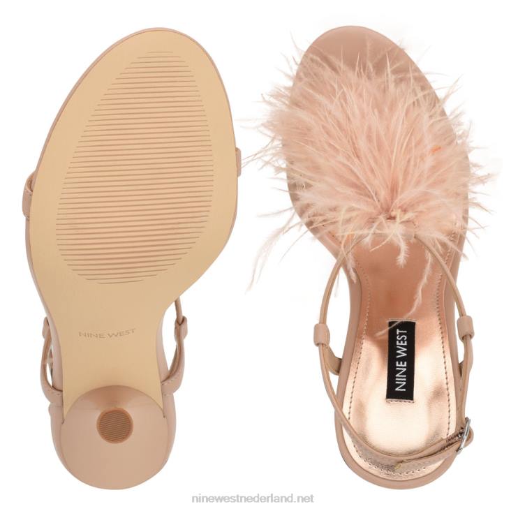 miljoen sandalen met enkelbandje en hak Nine West 62LB1752 amper naakt