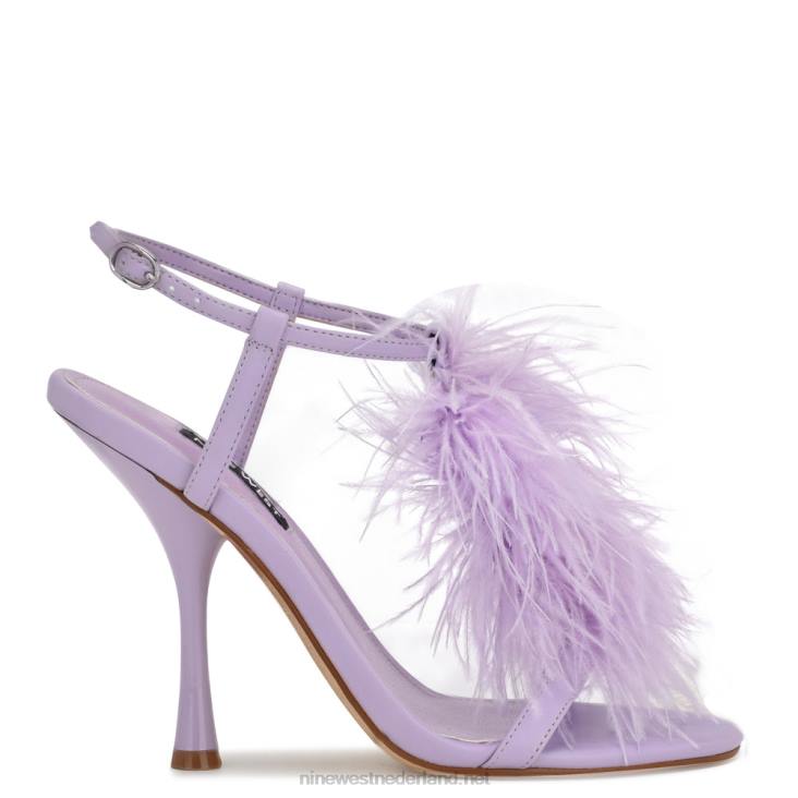 miljoen sandalen met enkelbandje en hak Nine West 62LB286 lichtpaars