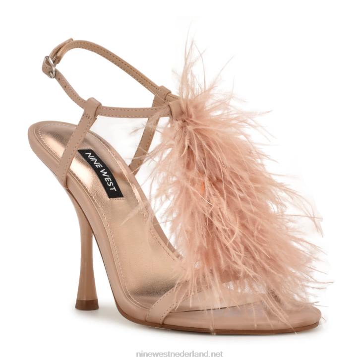 miljoen sandalen met enkelbandje en hak Nine West 62LB288 amper naakt