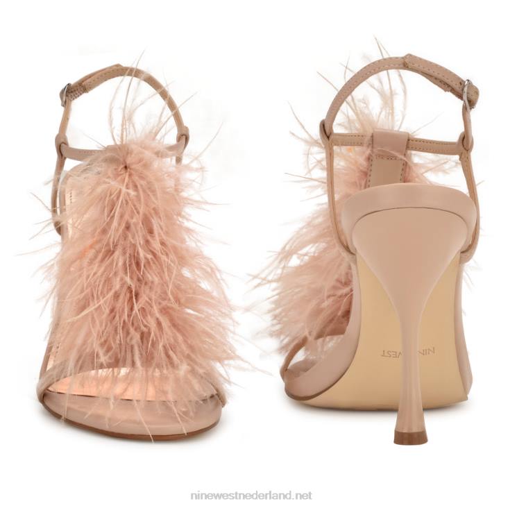 miljoen sandalen met enkelbandje en hak Nine West 62LB288 amper naakt