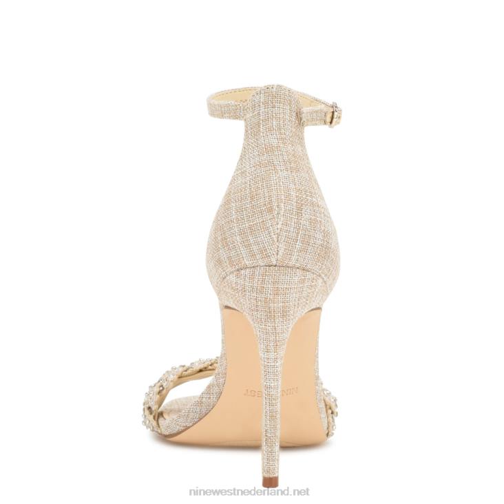 morelov sandalen met hak Nine West 62LB1704 natuurlijk kristal