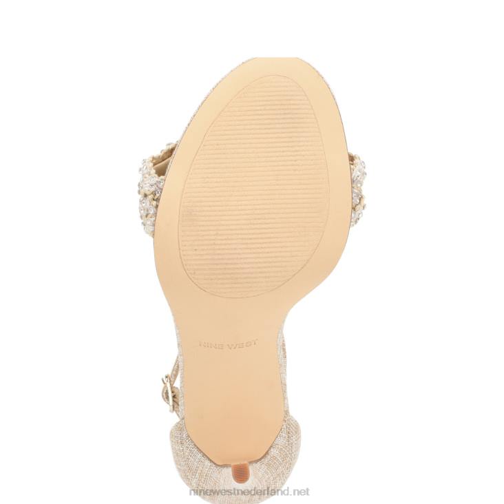 morelov sandalen met hak Nine West 62LB1704 natuurlijk kristal