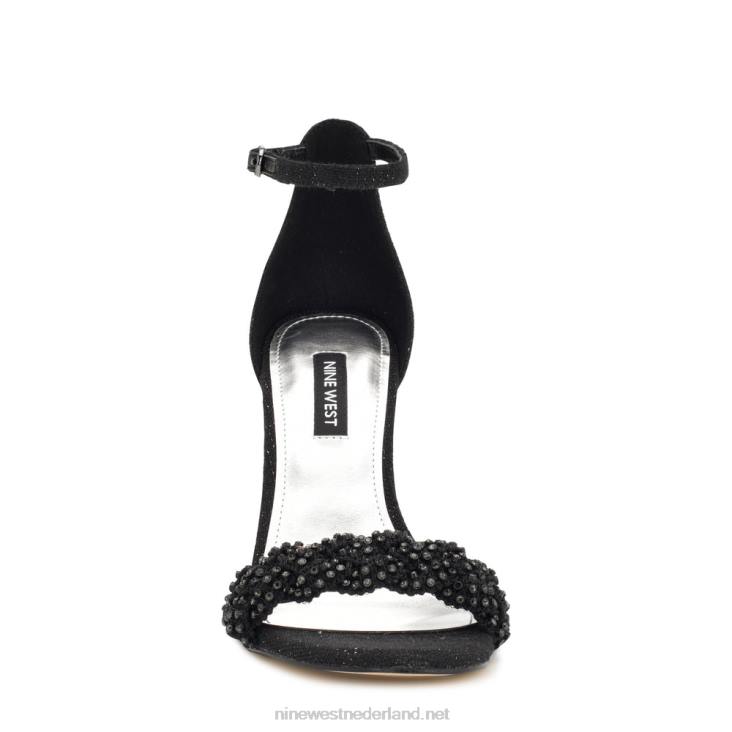 morelov sandalen met hak Nine West 62LB1705 zwart kristal