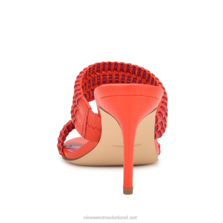 pauze sandalen met hak Nine West 62LB133 oranje roze