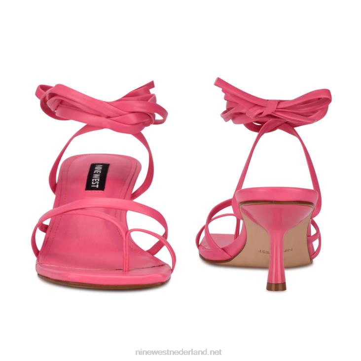 pina sandalen met enkelbandjes en hakken Nine West 62LB1978 wauw roze