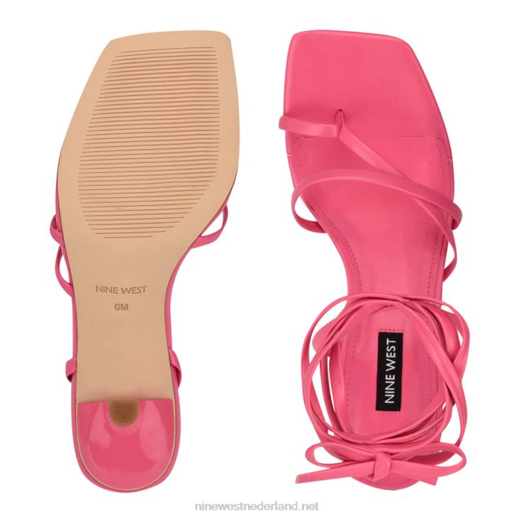 pina sandalen met enkelbandjes en hakken Nine West 62LB1978 wauw roze