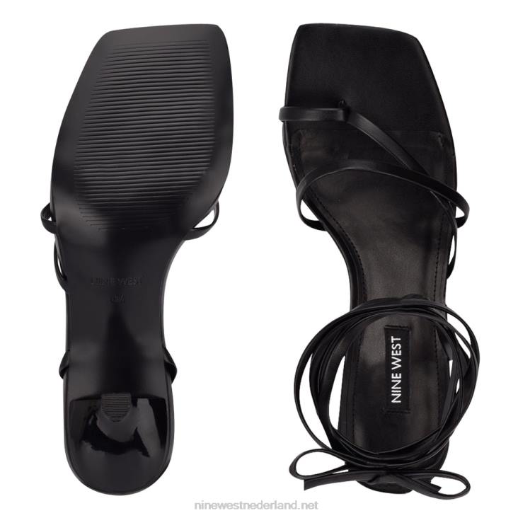 pina sandalen met enkelbandjes en hakken Nine West 62LB1981 zwart