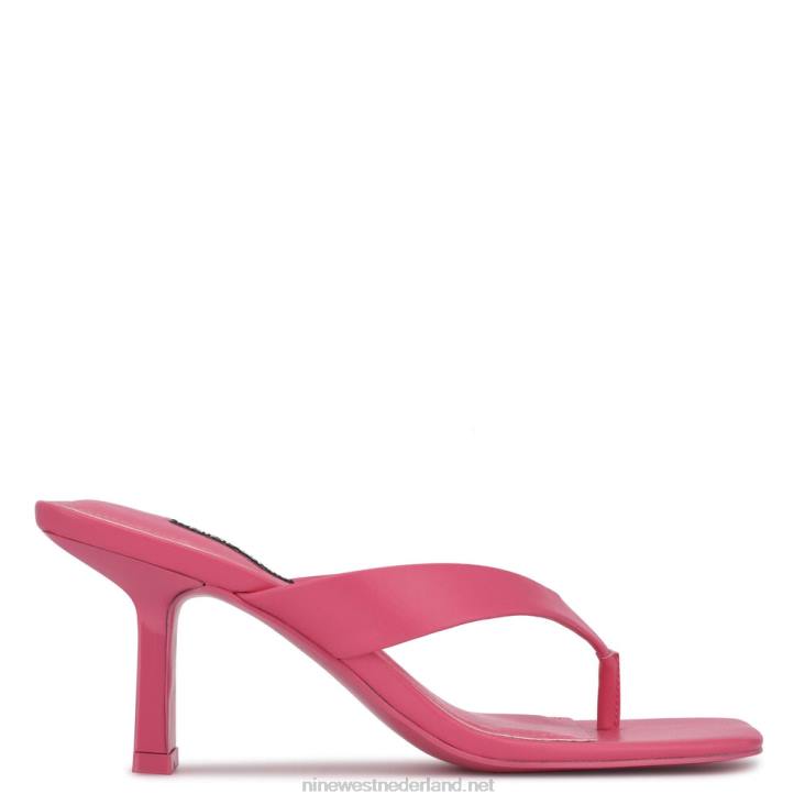 teenslippers met nesthak Nine West 62LB605 wauw roze