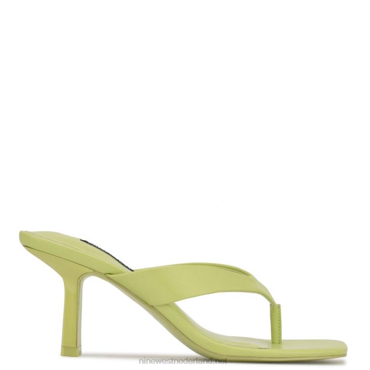teenslippers met nesthak Nine West 62LB607 neon limoen