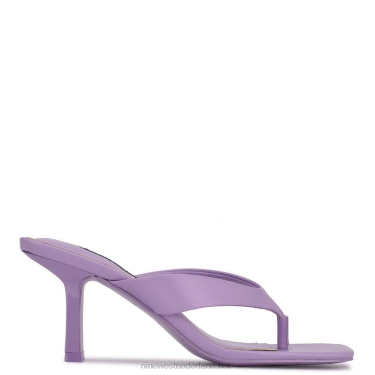teenslippers met nesthak Nine West 62LB608 donker lila