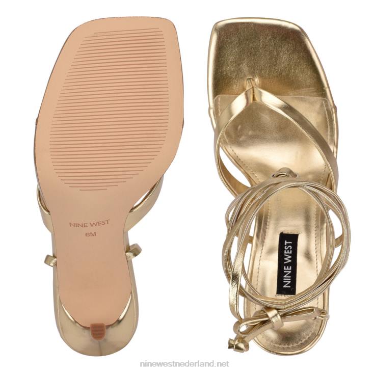 terrien sandalen met enkelbandjes en hak Nine West 62LB1995 platina