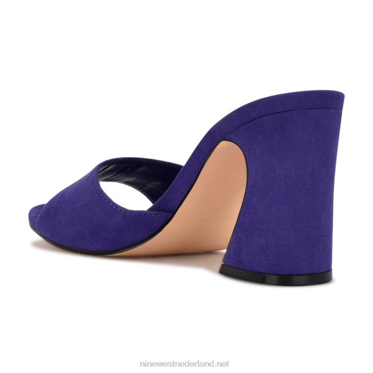 unah sandalen met hak Nine West 62LB378 paars suède