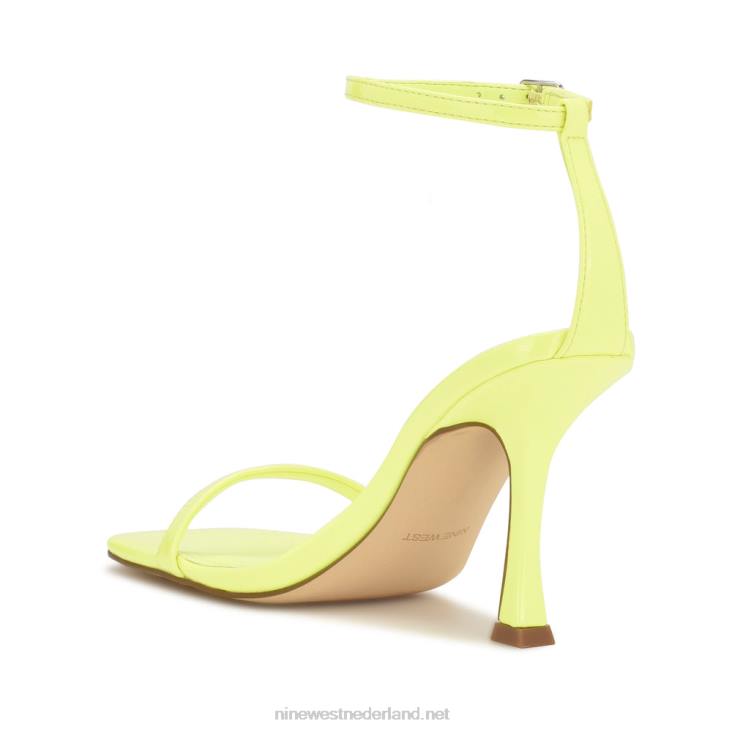 yess sandalen met enkelbandje Nine West 62LB277 neon limoen patent