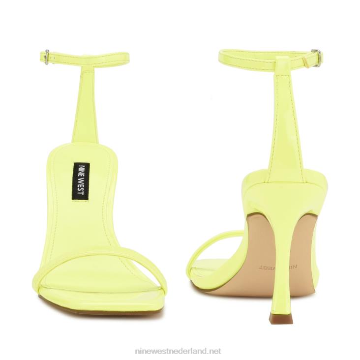 yess sandalen met enkelbandje Nine West 62LB277 neon limoen patent